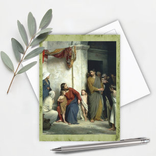 Christ and the Children by Carl Bloch Postcard