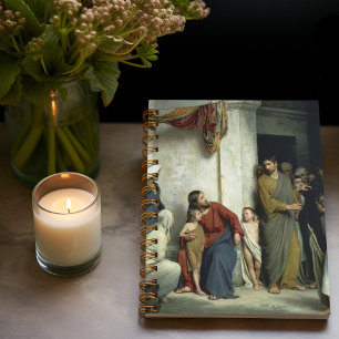 Christ and the Children by Carl Bloch, Religious  Notebook
