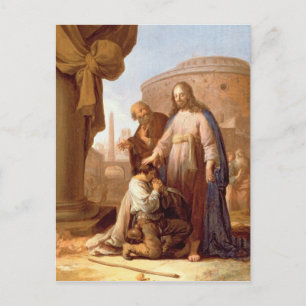 Christ and the Rich Young Ruler, 1640 Postcard