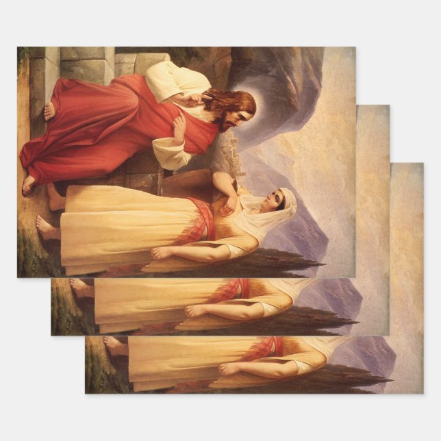 Christ and the Samaritan by Christian Schleisner Wrapping Paper Sheet (Set)