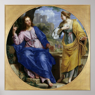 Christ and the Woman of Samaria Poster