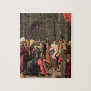 Christ and the Woman Taken in Adultery Jigsaw Puzzle