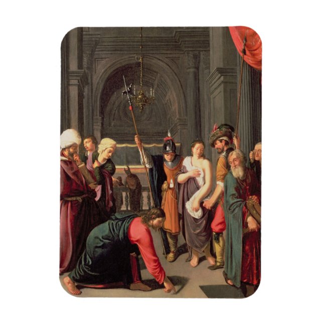Christ and the Woman Taken in Adultery Magnet (Vertical)