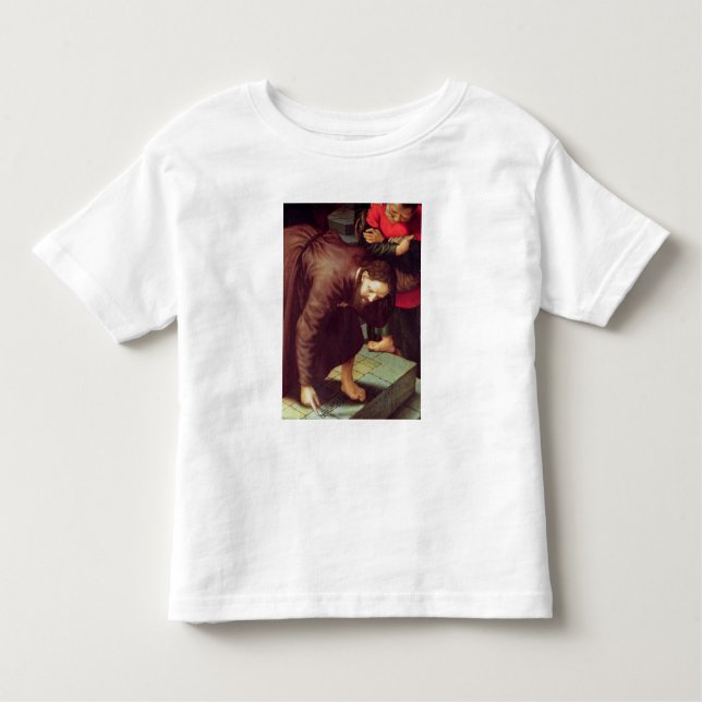 Christ and the woman taken in adultery toddler T-Shirt (Front)
