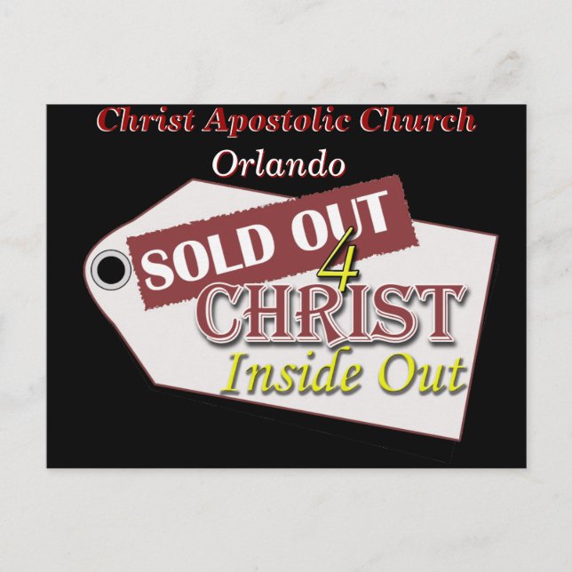 CHRIST APOSTOLIC CHURCH .. - POSTCARD (Front)