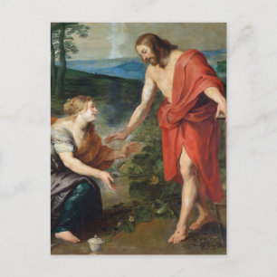 Christ Appears to Mary Magdalene by Rubens Postcard