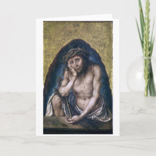 Christ as the Man of Sorrows Albrecht Dürer Card