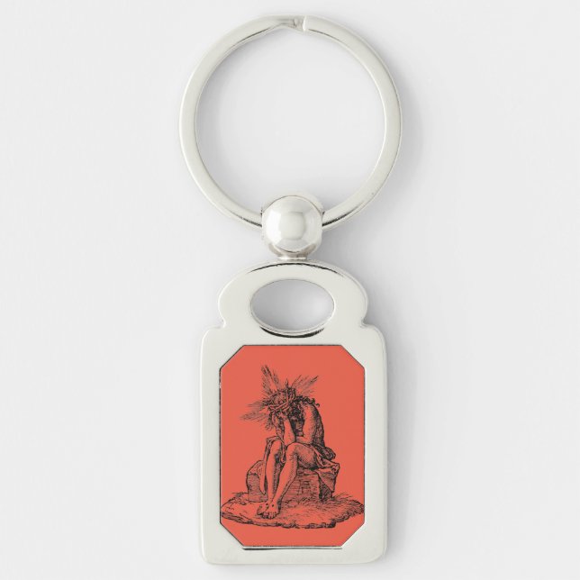 Christ as the Man of Sorrows Fine Art Key Ring (Front)
