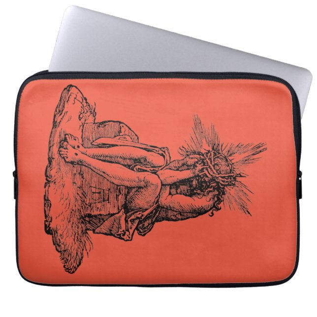 Christ as the Man of Sorrows Fine Art Laptop Sleeve (Front)