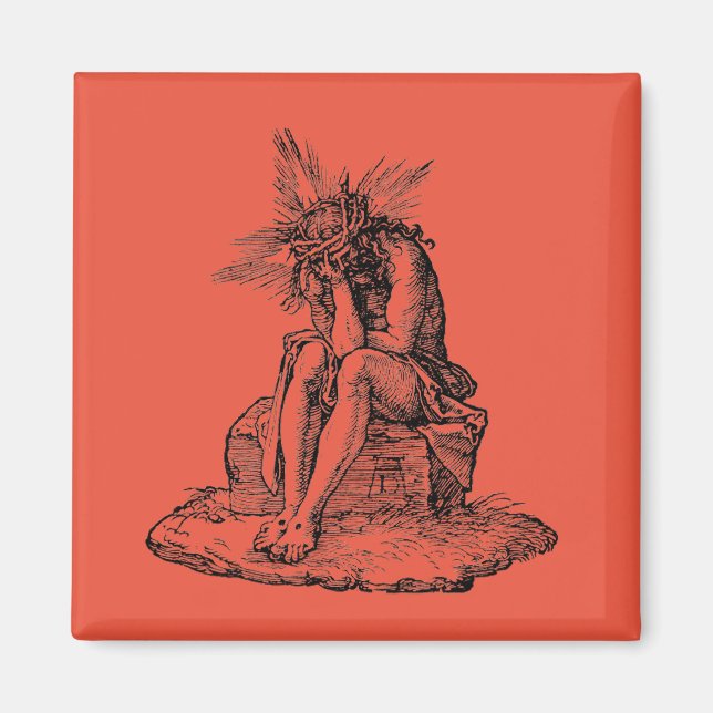 Christ as the Man of Sorrows Fine Art Magnet (Front)