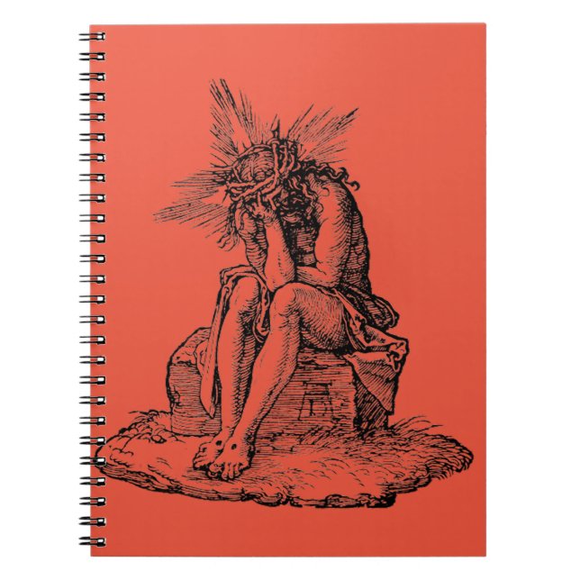 Christ as the Man of Sorrows Fine Art Notebook (Front)
