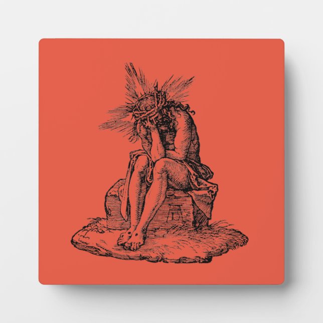 Christ as the Man of Sorrows Fine Art Plaque (Front)