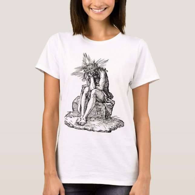 Christ as the Man of Sorrows Fine Art T-Shirt (Front)