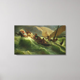 Christ Asleep in his Boat Canvas Print