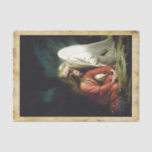 Christ at Gethsemane, Decoupage Tissue Paper