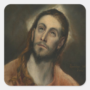Christ at Prayer, 1585-87 (oil on canvas) Square Sticker