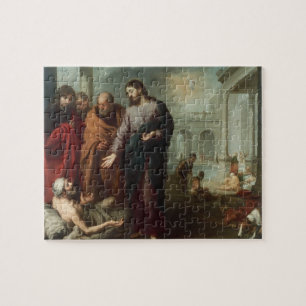 Christ at the Pool of Bethesda, 1667-70 (oil on ca Jigsaw Puzzle