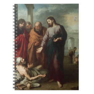 Christ at the Pool of Bethesda, 1667-70 (oil on ca Notebook