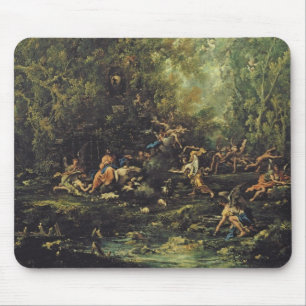 Christ Attended by the Angels, c.1725-30 (oil on c Mouse Pad