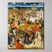 Christ Bearing the Cross Vintage Fine Art Antique