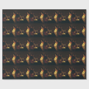 Christ before Caiaphas by Honthorst Fine Art  Wrapping Paper