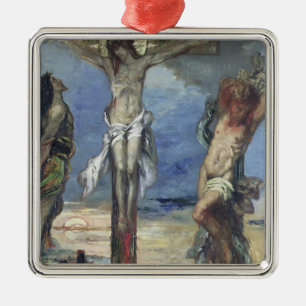 Christ between the Two Thieves, c.1870 Metal Tree Decoration