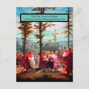 Christ Bids Farewell Postcard