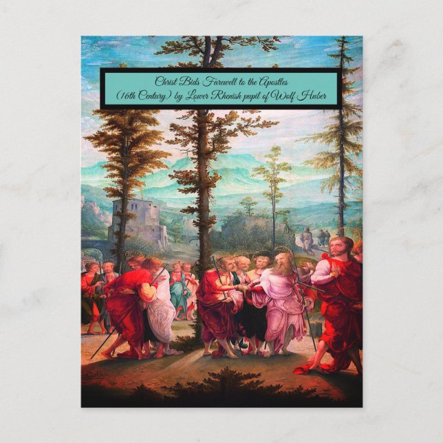 Christ Bids Farewell  Postcard (Front)
