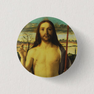 Christ Blessing by Giovanni Bellini 3 Cm Round Badge