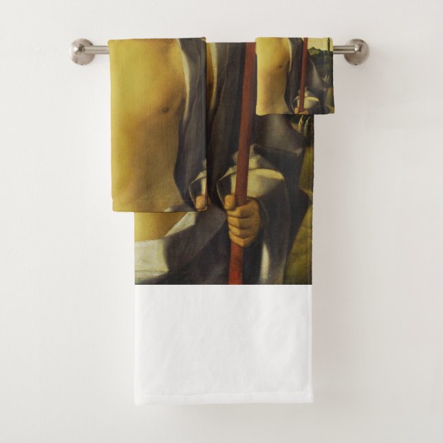 Christ Blessing by Giovanni Bellini   Bath Towel Set (Insitu)