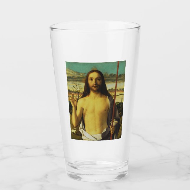 Christ Blessing by Giovanni Bellini   Glass (Front)