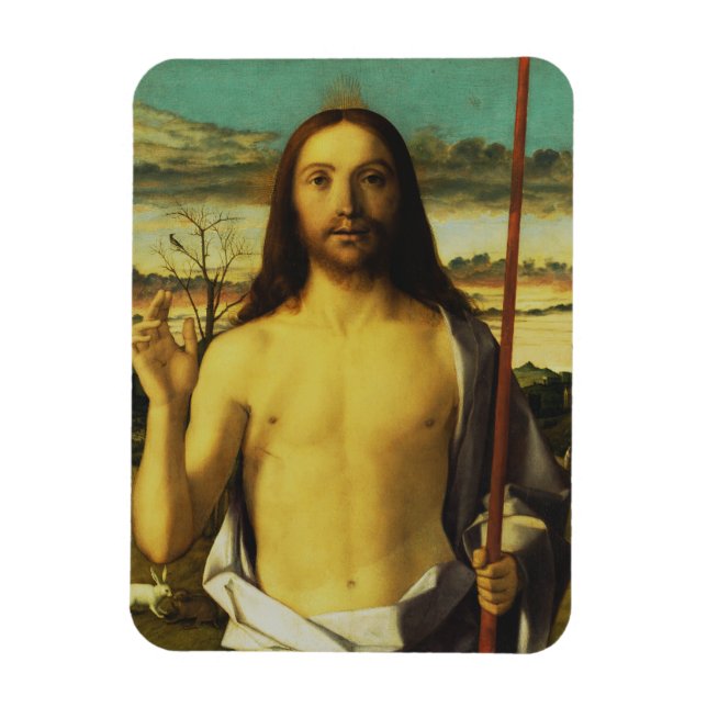 Christ Blessing by Giovanni Bellini   Magnet (Vertical)
