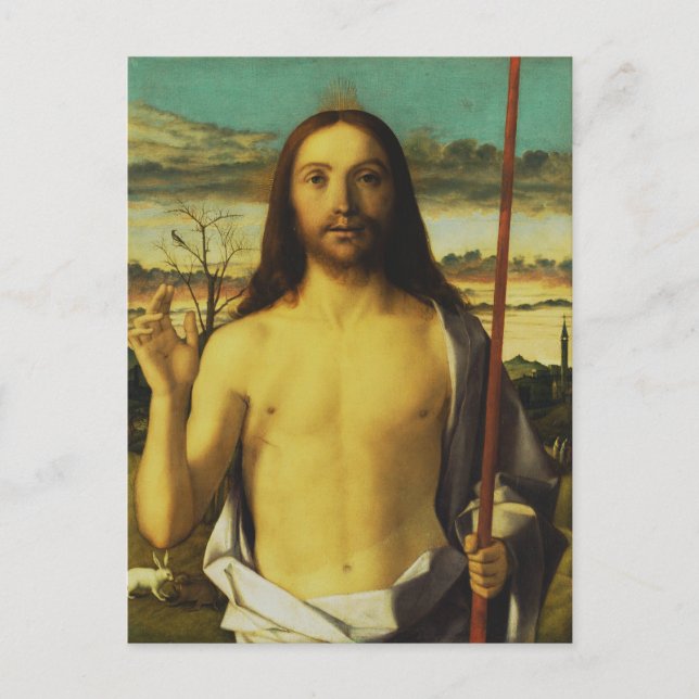 Christ Blessing by Giovanni Bellini   Postcard (Front)