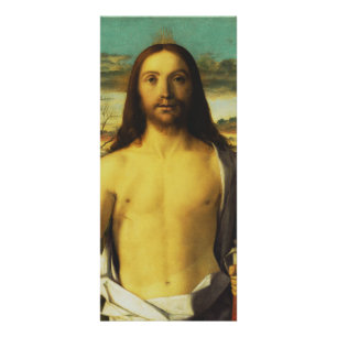 Christ Blessing by Giovanni Bellini Rack Card