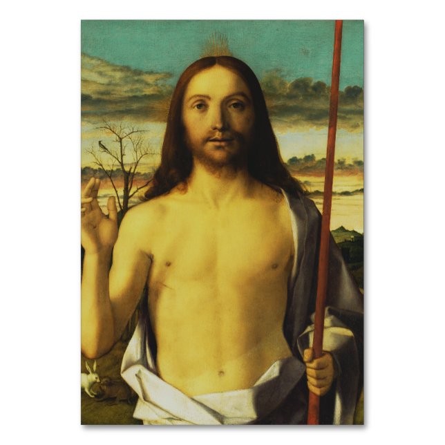 Christ Blessing by Giovanni Bellini   Table Number (Front)