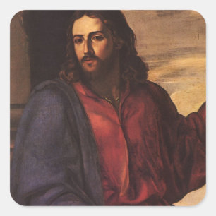 Christ Blessing Children by Artemisia Gentileschi Square Sticker