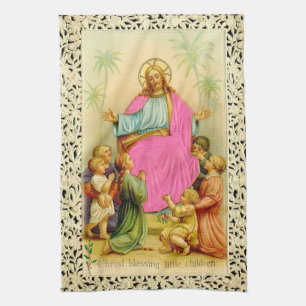 CHRIST BLESSING kitchen towel