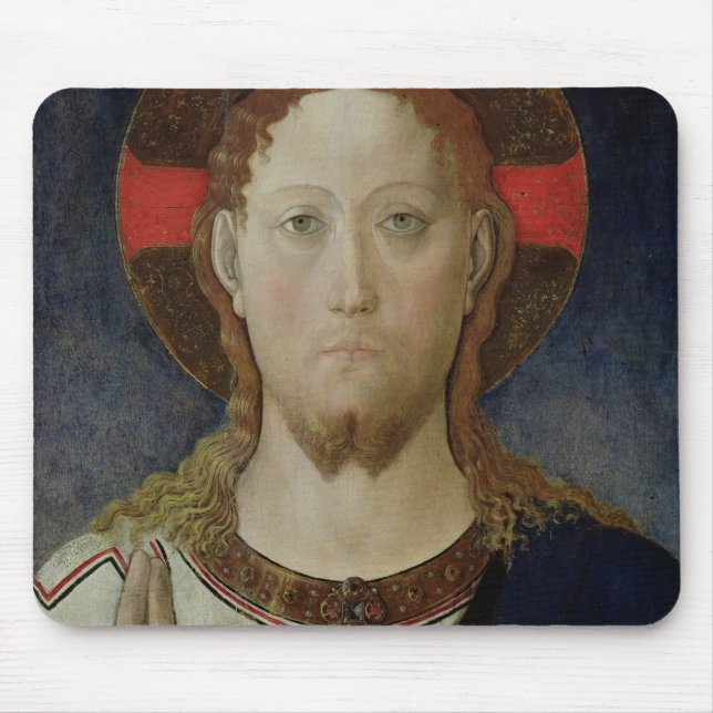 Christ Blessing Mouse Pad (Front)