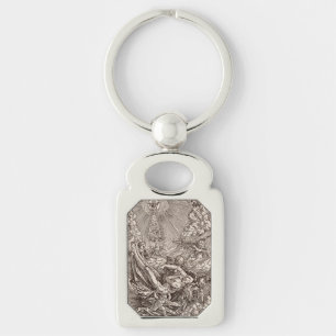 Christ Born to Heaven by Angels Key Ring