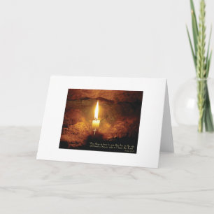 "Christ Candle" Christian Art Card