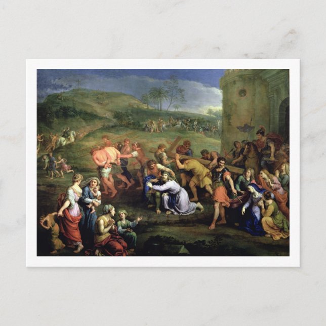Christ Carrying the Cross, 1684 (oil on canvas) Postcard (Front)