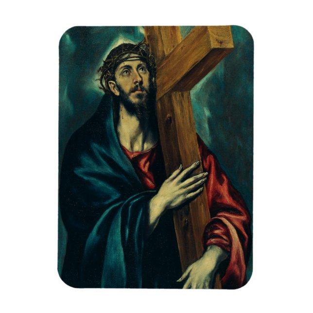 Christ Carrying the Cross by El Greco Magnet (Vertical)