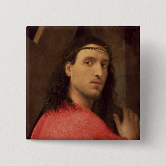 Christ Carrying the Cross, c.1515 15 Cm Square Badge (Front)