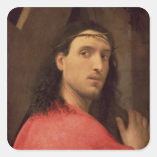 Christ Carrying the Cross, c.1515 Square Sticker