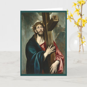 Christ Carrying the Cross, El Greco  Card