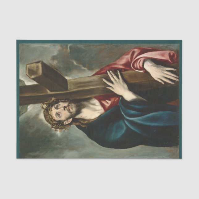 Christ Carrying the Cross, El Greco Tissue Paper (Front)