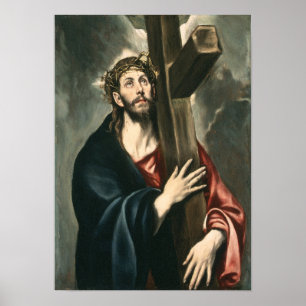 Christ Carrying the Cross (Light 2) Poster