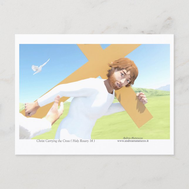Christ carrying the Cross  Postcard (Front)
