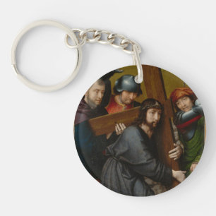Christ Carrying the Cross, with the Crucifixion Key Ring