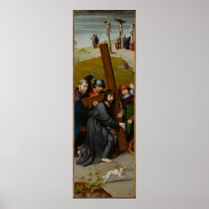 Christ Carrying the Cross, with the Crucifixion Poster